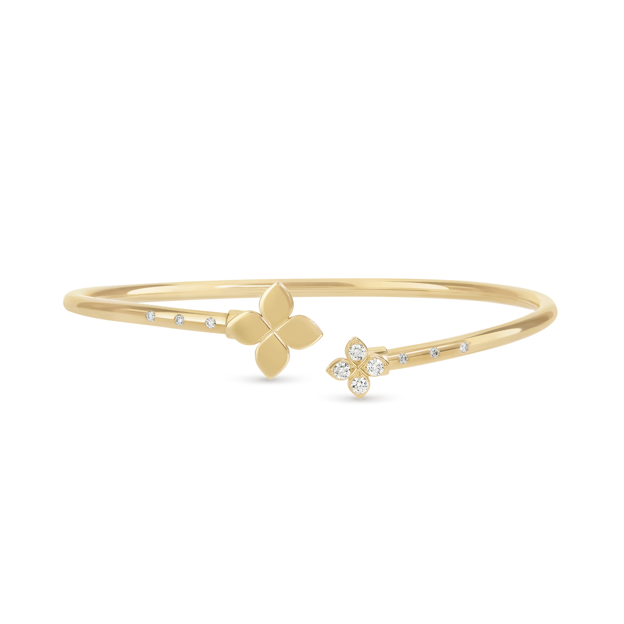 PRINCESS FLOWER BANGLE FOR CAROUSEL WITH DIAMONDS - Image 2