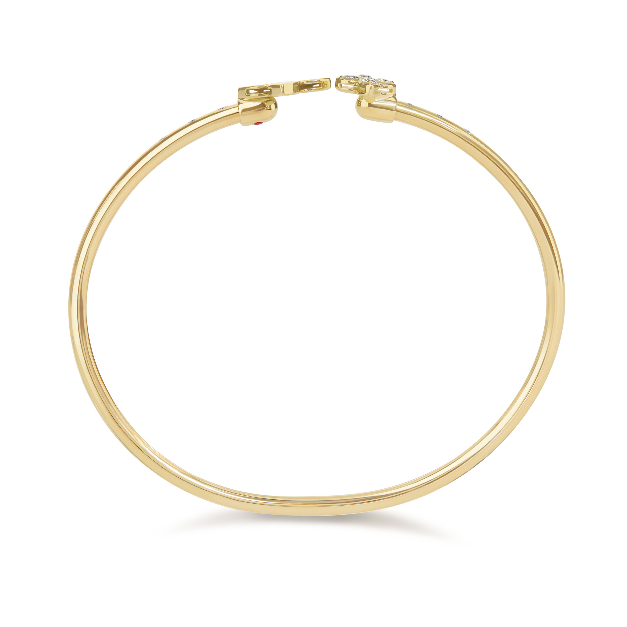 PRINCESS FLOWER BANGLE FOR CAROUSEL WITH DIAMONDS - Image 3