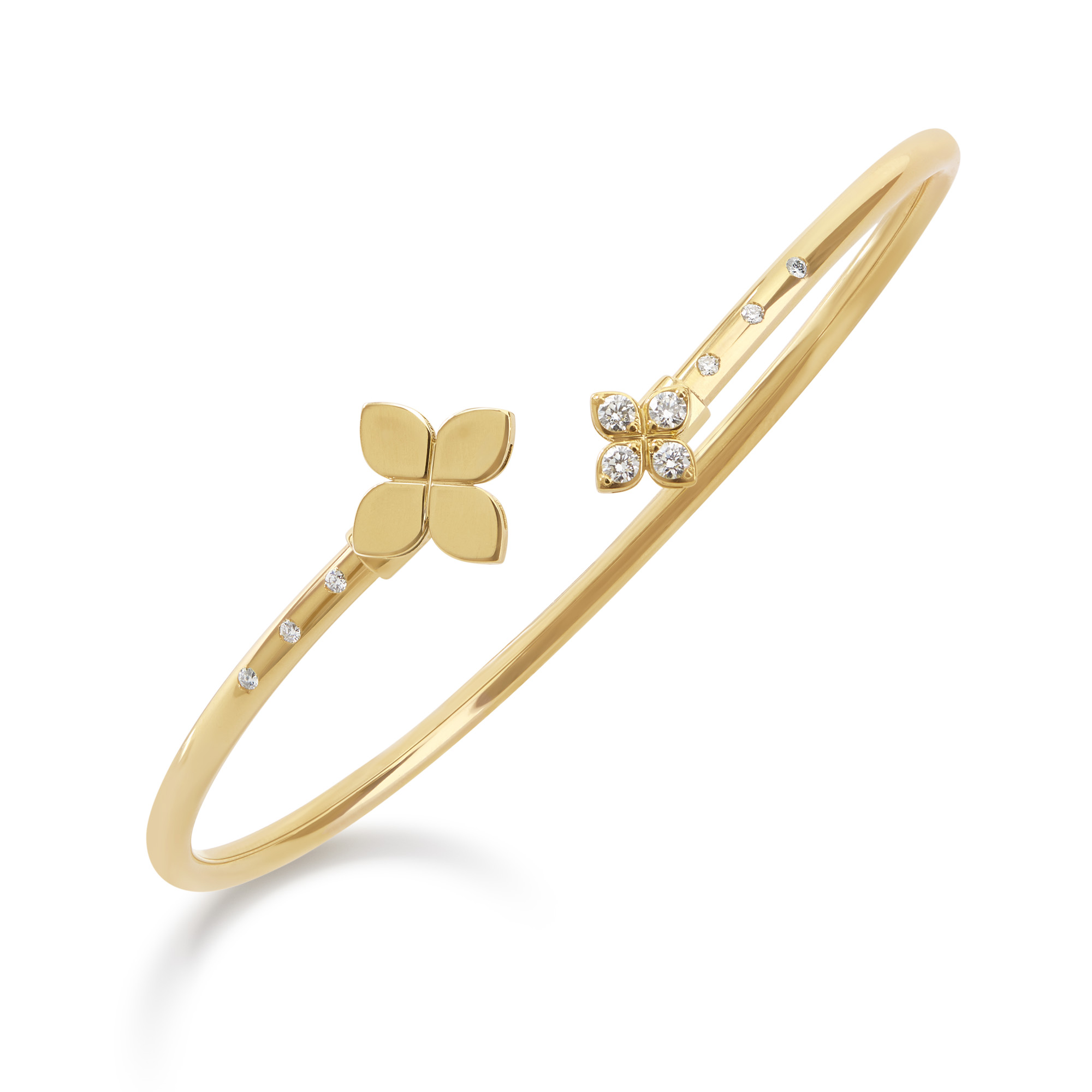 PRINCESS FLOWER BANGLE FOR CAROUSEL WITH DIAMONDS