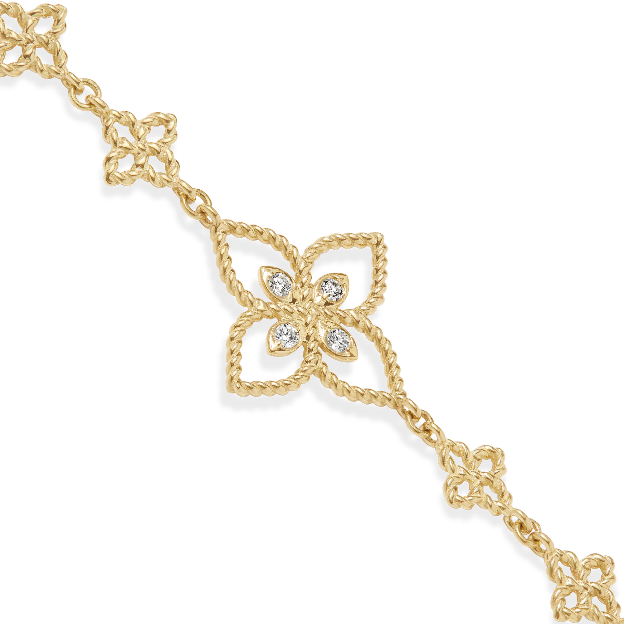 PRINCESS FLOWER BRACELET FOR CAROUSEL WITH DIAMONDS - Image 3