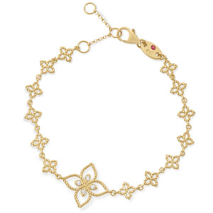 PRINCESS FLOWER BRACELET FOR CAROUSEL WITH DIAMONDS