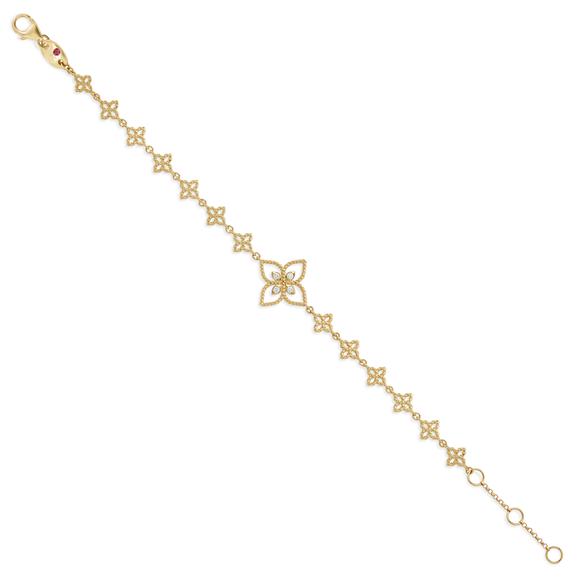 PRINCESS FLOWER BRACELET FOR CAROUSEL WITH DIAMONDS - Image 2