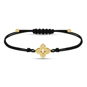 VENETIAN PRINCESS COTTON SILK BRACELET WITH DIAMONDS