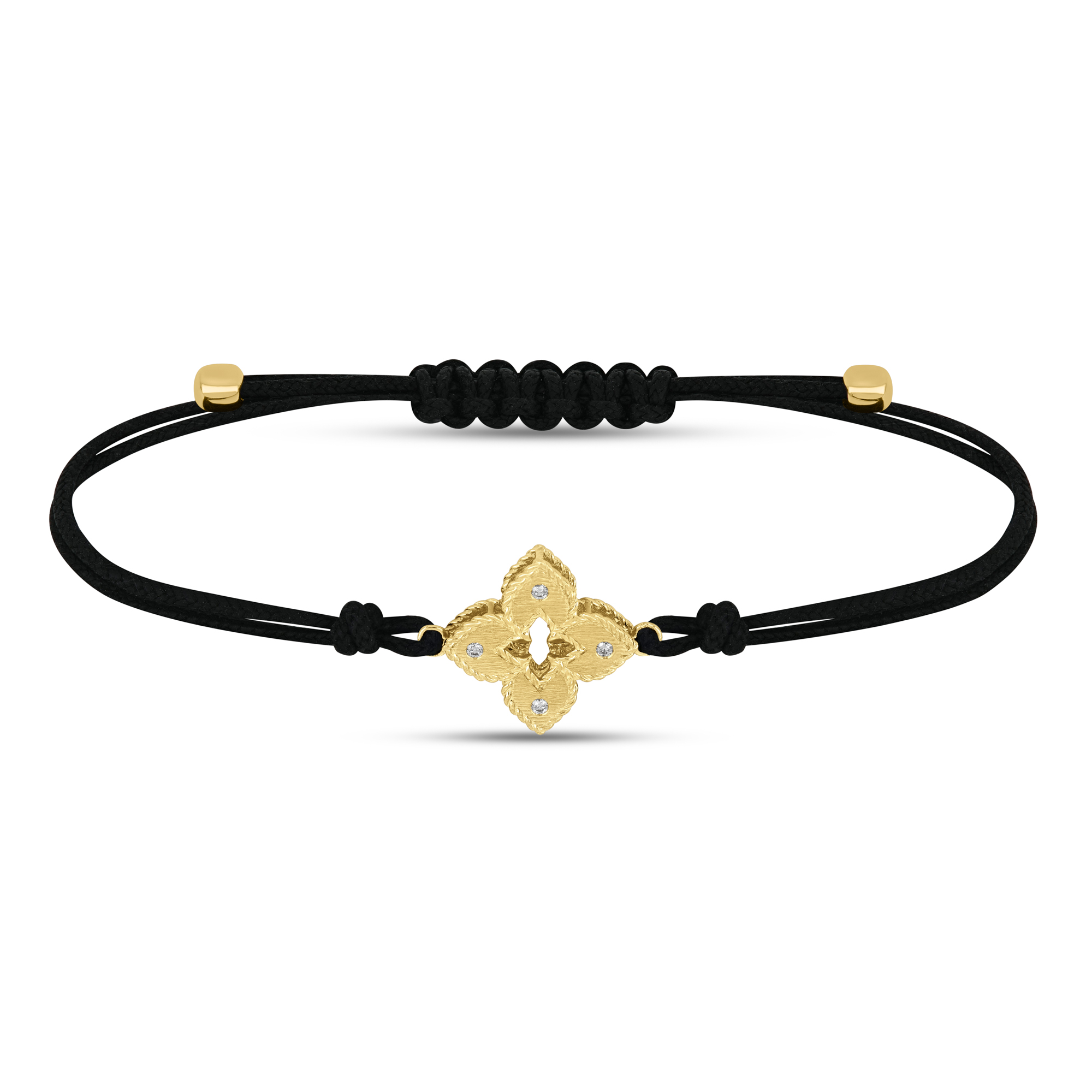 VENETIAN PRINCESS COTTON SILK BRACELET WITH DIAMONDS