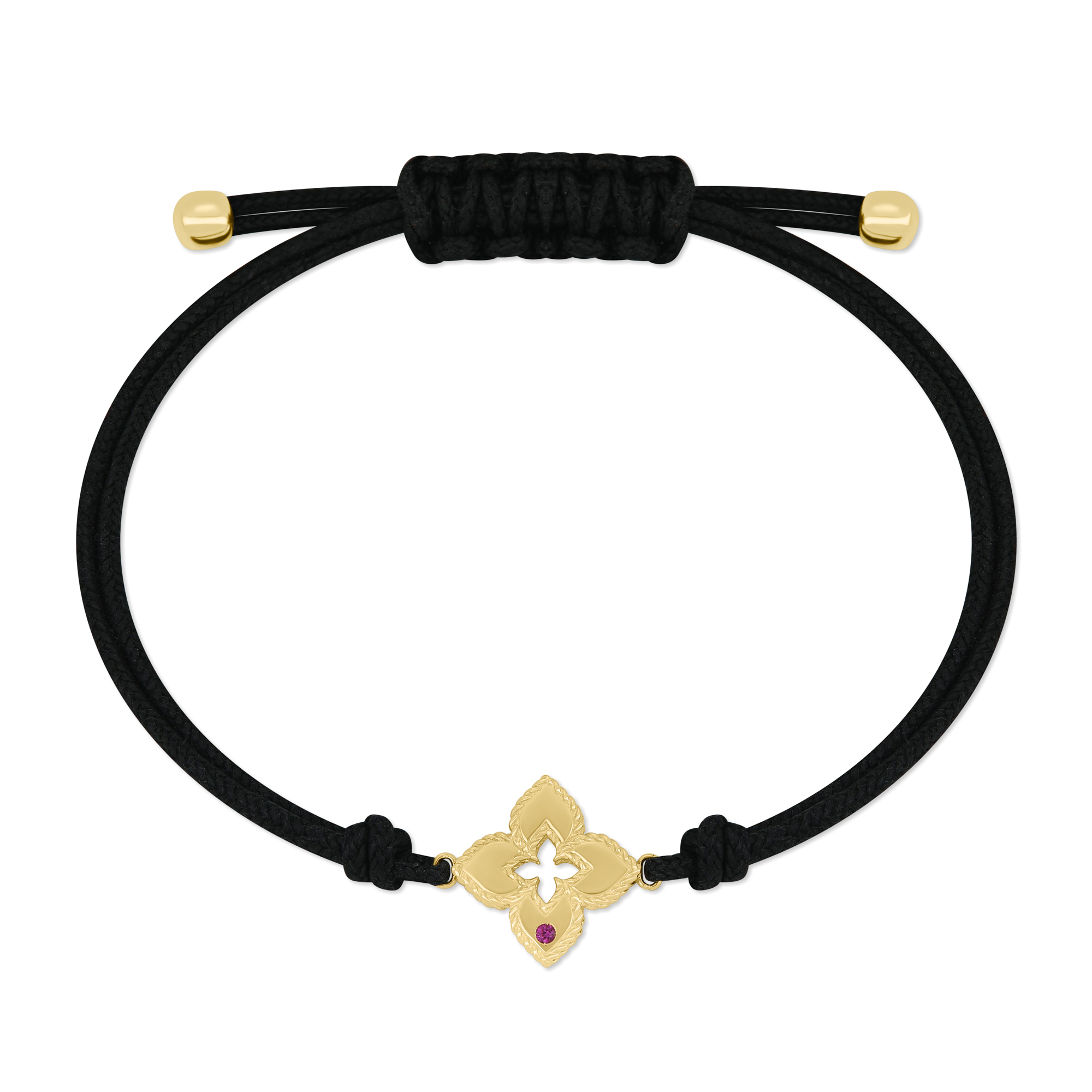 VENETIAN PRINCESS COTTON SILK BRACELET WITH DIAMONDS - Image 4