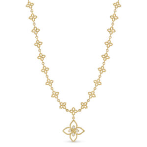 PRINCESS FLOWER NECKLACE FOR CAROUSEL WITH DIAMONDS