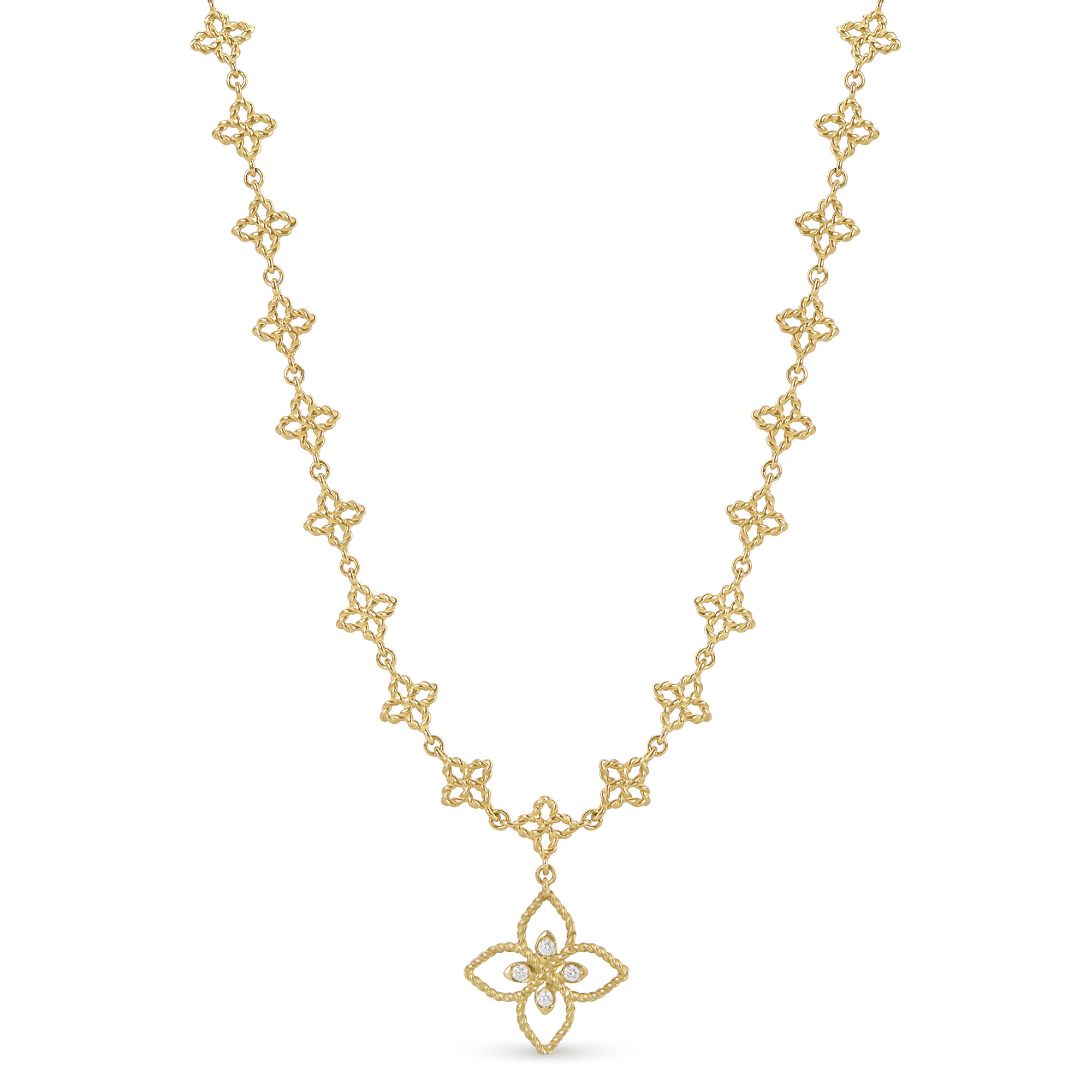 PRINCESS FLOWER NECKLACE FOR CAROUSEL WITH DIAMONDS