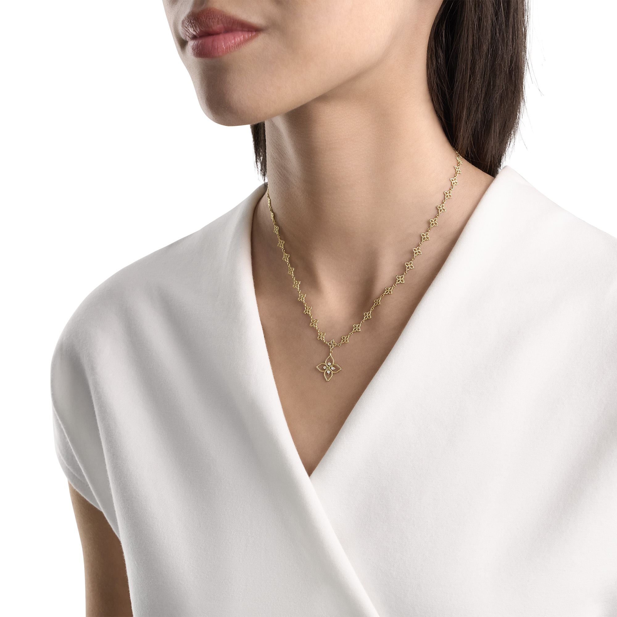 PRINCESS FLOWER NECKLACE FOR CAROUSEL WITH DIAMONDS - Image 4