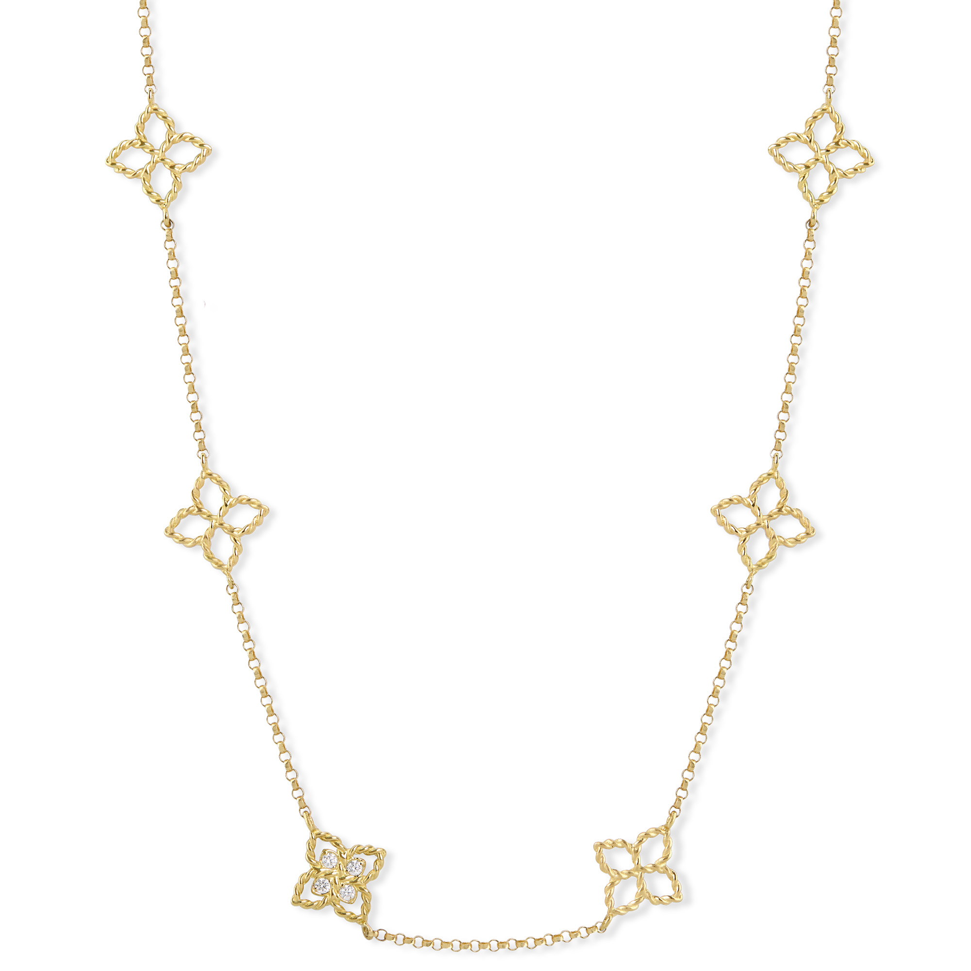 PRINCESS FLOWER NECKLACE FOR CAROUSEL WITH DIAMONDS