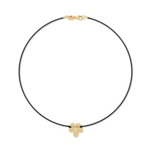 JASMINE COTTON SILK NECKLACE WITH DIAMONDS