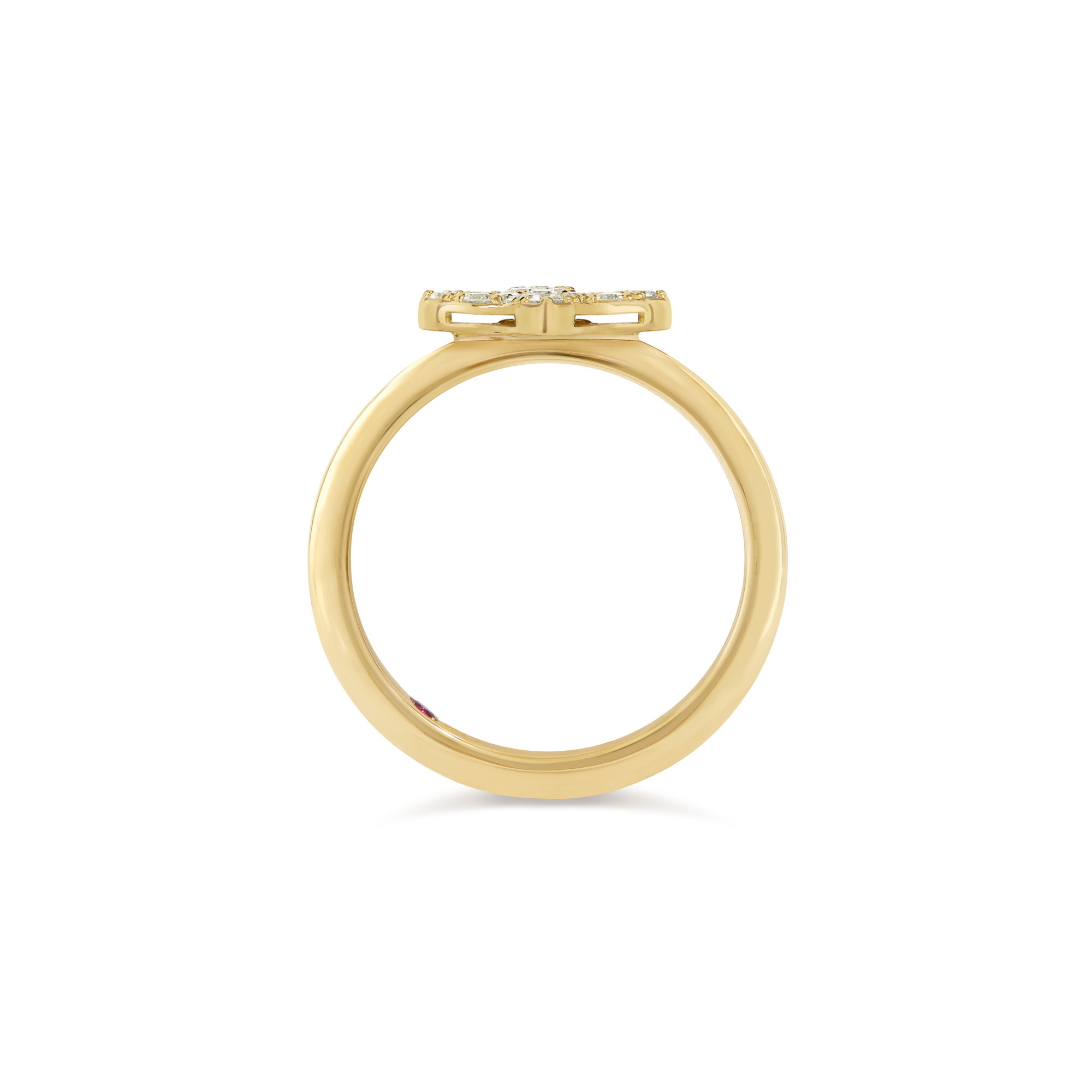 PRINCESS FLOWER RING FOR CAROUSEL WITH DIAMONDS - Image 3