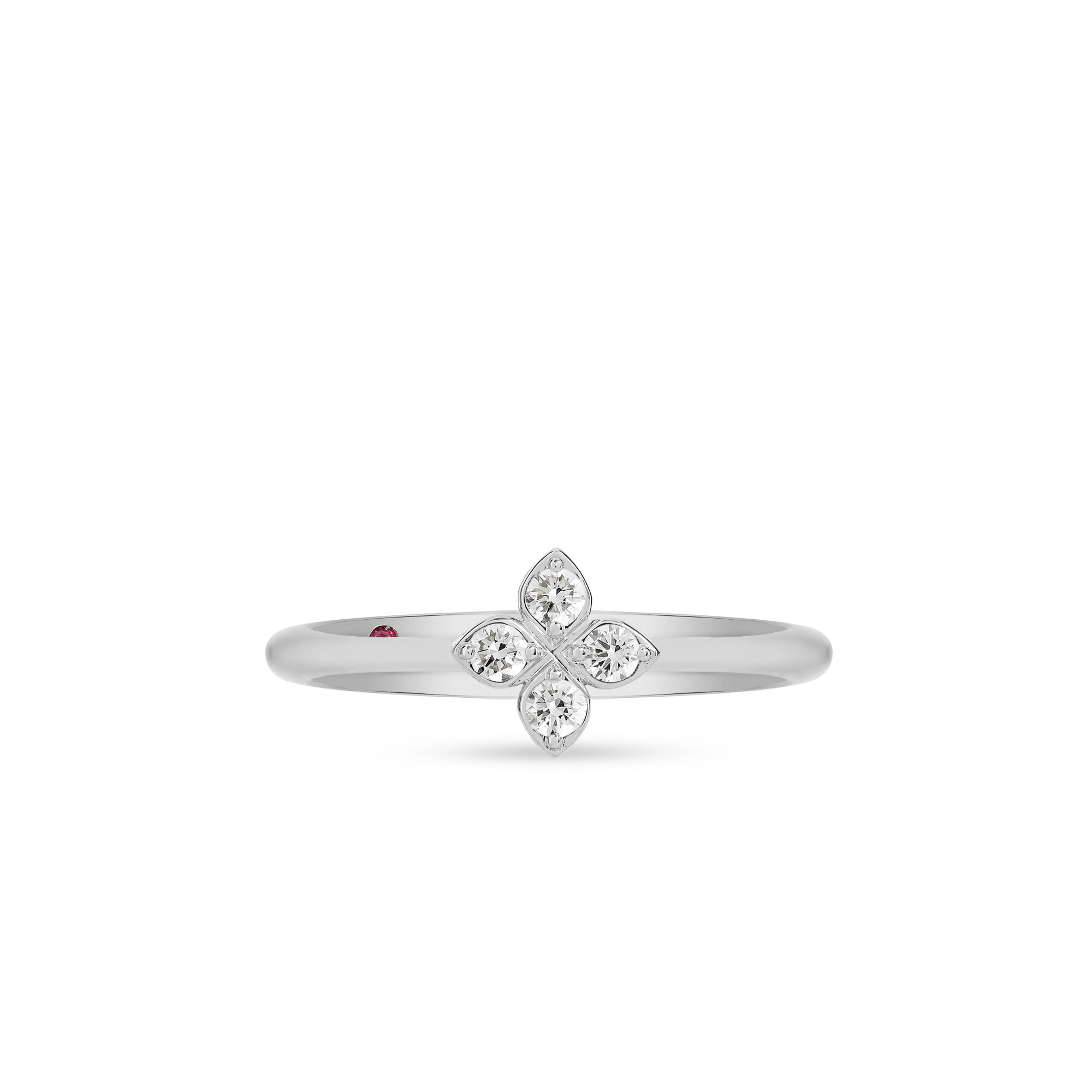 PRINCESS FLOWER RING FOR CAROUSEL WITH DIAMONDS - Image 2
