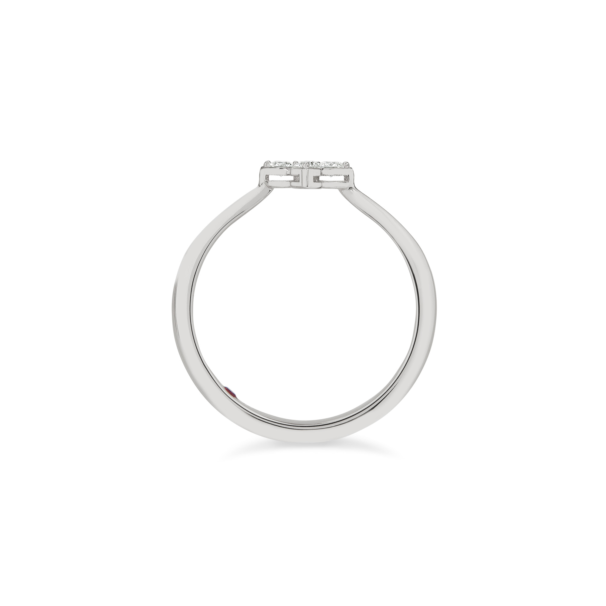 PRINCESS FLOWER RING FOR CAROUSEL WITH DIAMONDS - Image 3