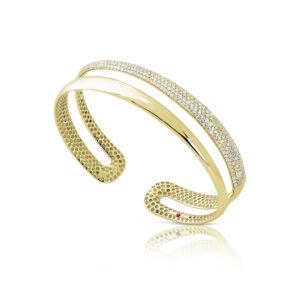 SCALARE BANGLE WITH DIAMONDS