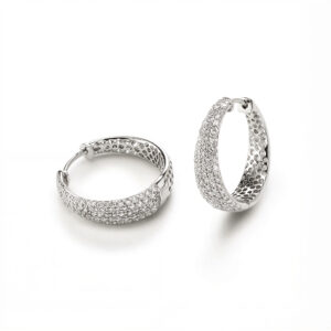 SCALARE EARRINGS WITH DIAMONDS