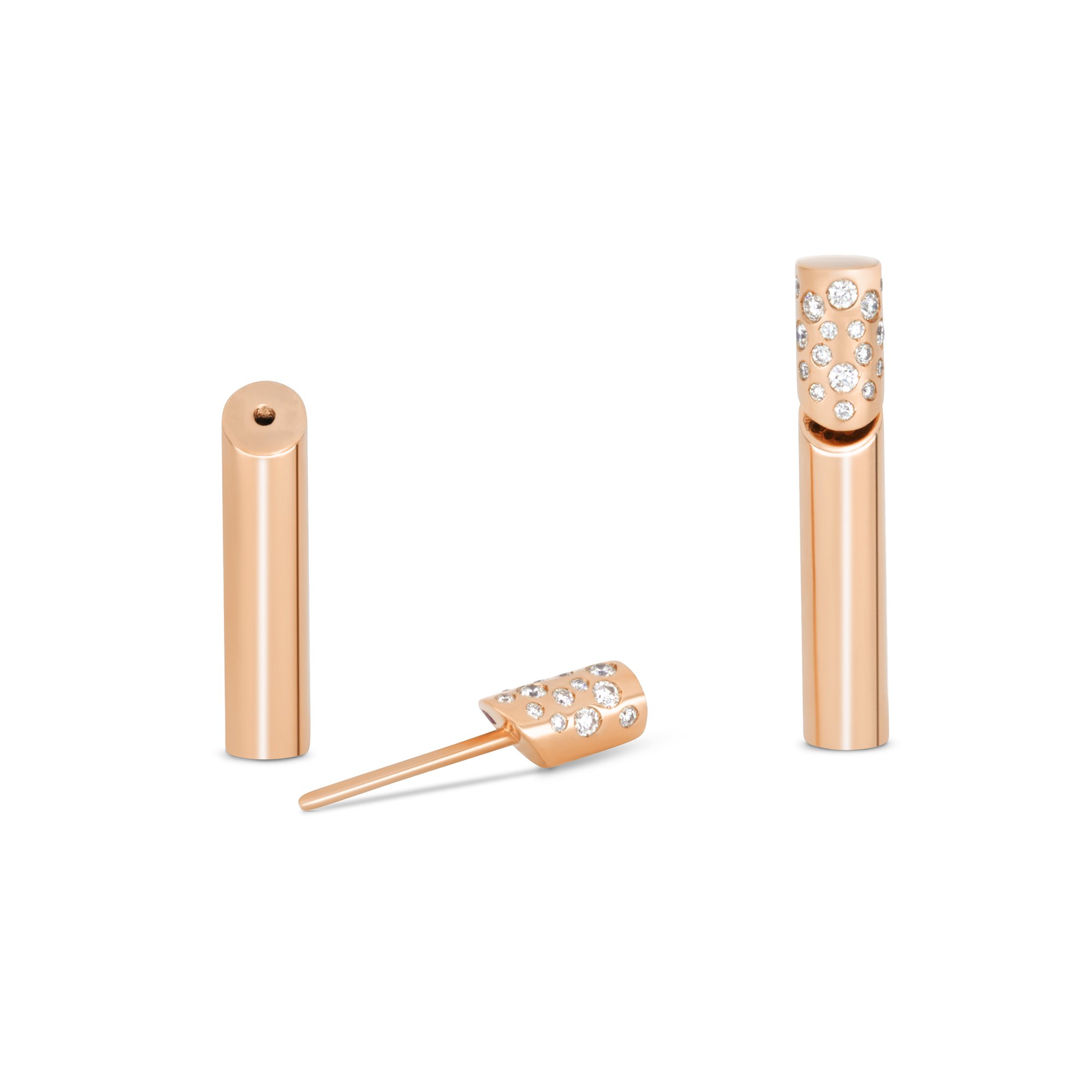 DOMINO EARRINGS WITH DIAMONDS - Image 2