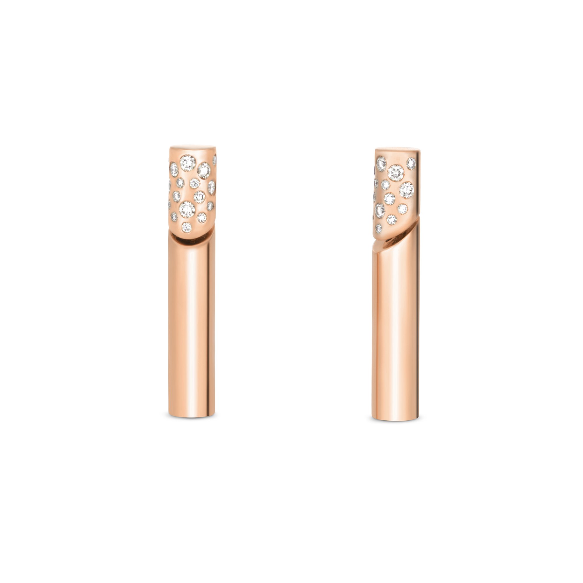 DOMINO EARRINGS WITH DIAMONDS
