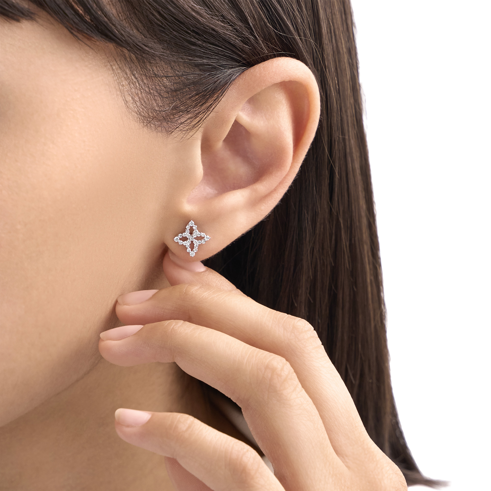 DIAMOND PRINCESS EARRINGS FOR CAROUSEL WITH DIAMONDS - Image 3