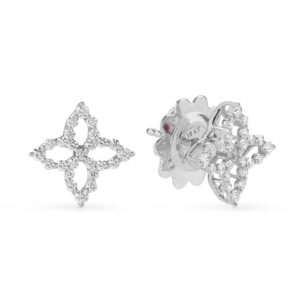 DIAMOND PRINCESS EARRINGS FOR CAROUSEL WITH DIAMONDS