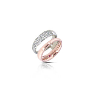 SCALARE RING WITH DIAMONDS