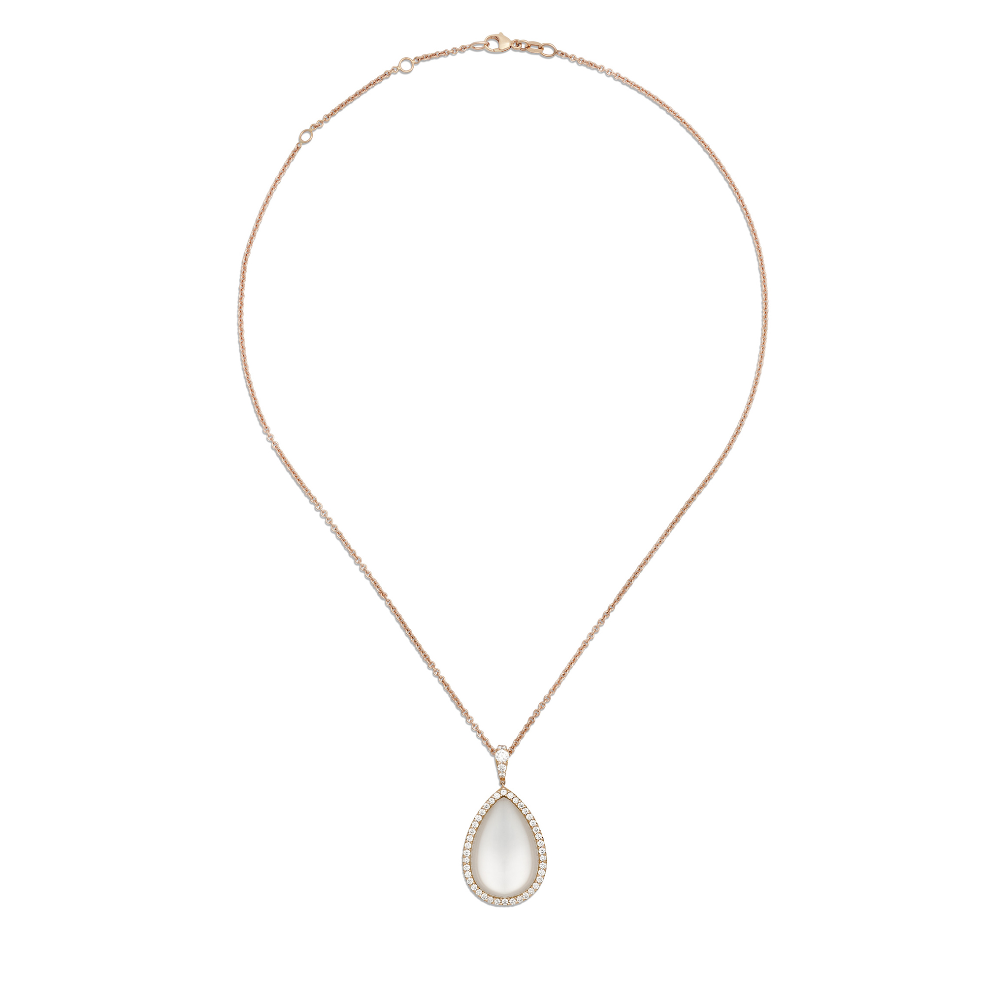 COCKTAIL COLLAR WITH DOUBLET CRYSTAL, MOTHER OF PEARL AND DIAMONDS - Image 2