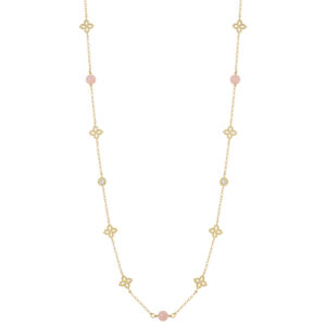 PRINCESS FLOWER NECKLACE FOR CAROUSEL WITH DIAMONDS AND OPAL