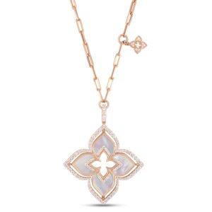 VENETIAN PRINCESS COLLAR WITH DIAMONDS AND MOTHER OF PEARL