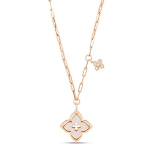 VENETIAN PRINCESS COLLAR WITH DIAMONDS AND MOTHER OF PEARL