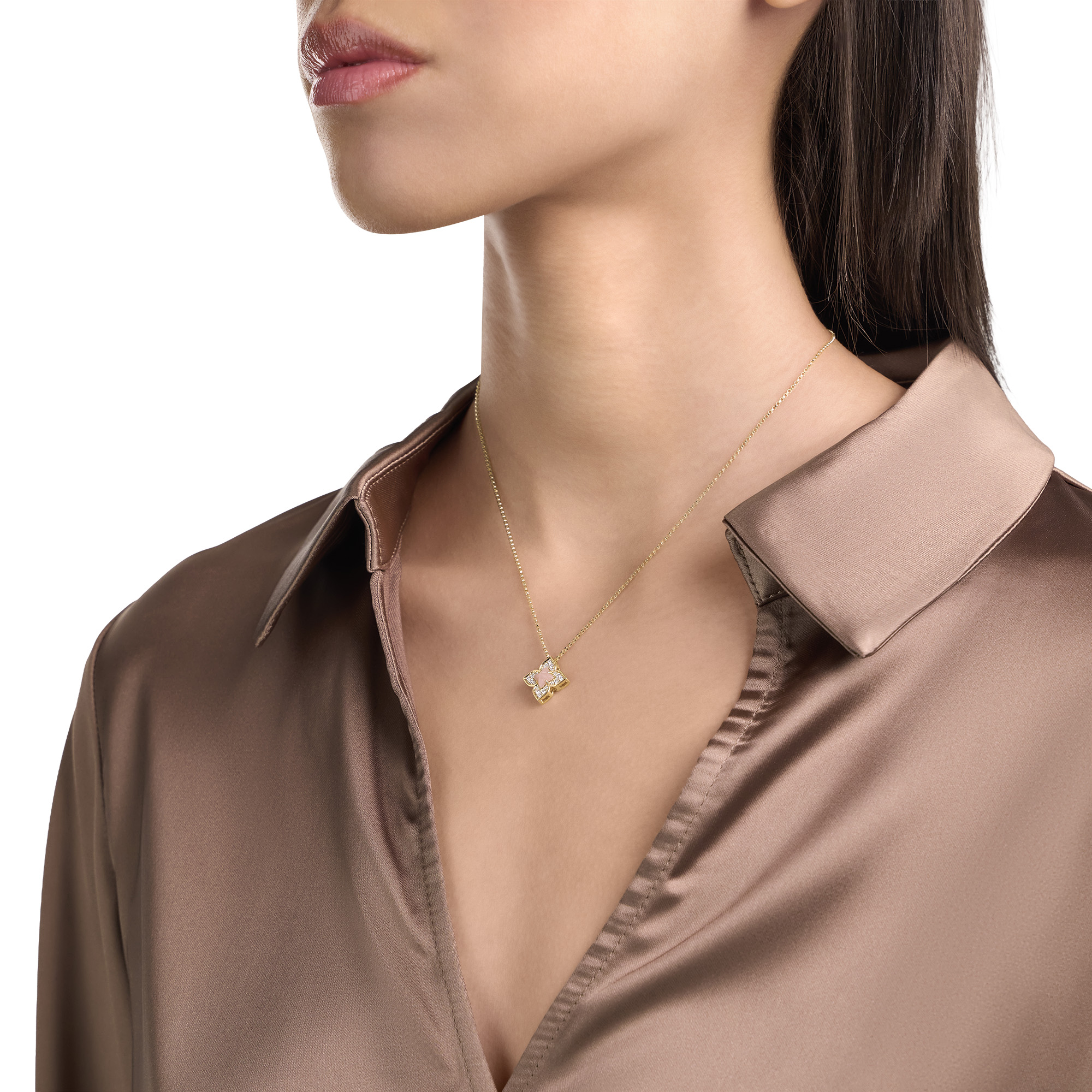 VENETIAN PRINCESS NECKLACE FOR CAROUSEL WITH DIAMONDS AND OPAL - Image 4