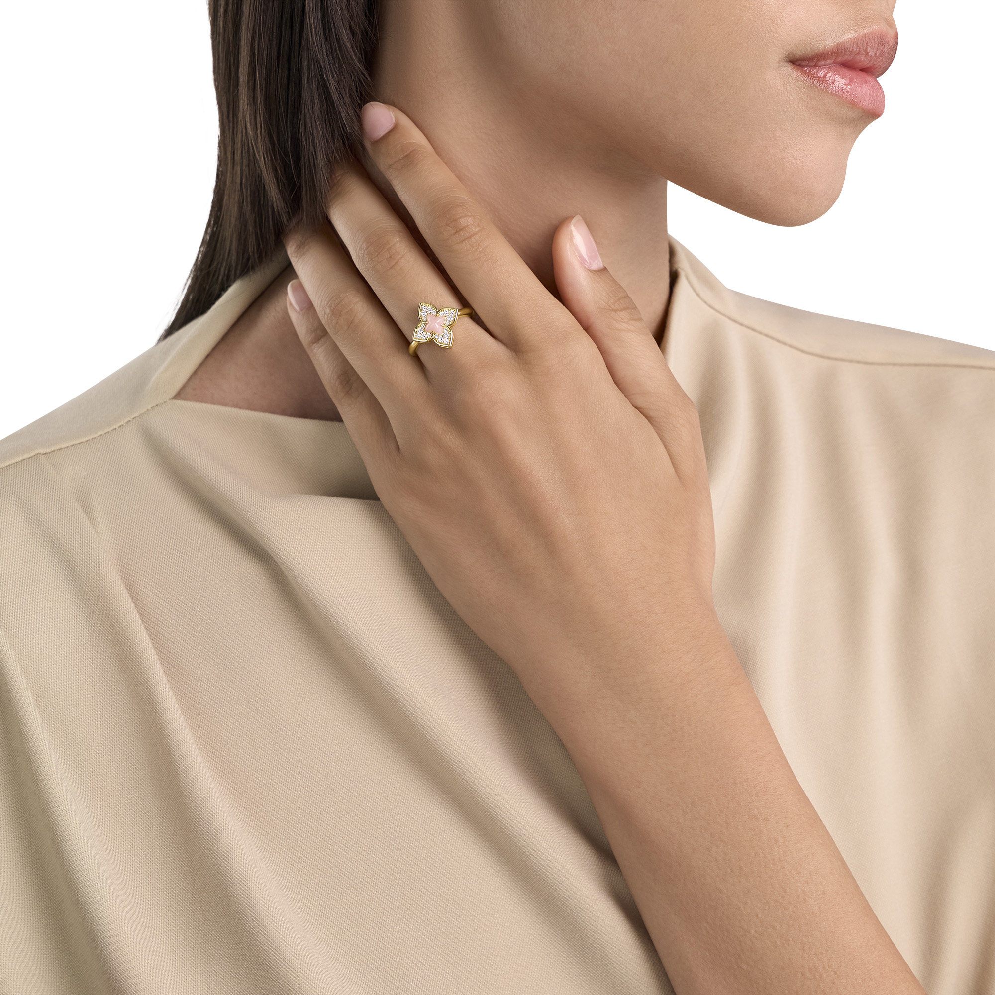 VENETIAN PRINCESS RING FOR CAROUSEL WITH DIAMONDS AND OPAL - Image 4