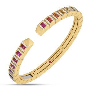 SAUVAGE PRIVÉ BANGLE WITH DIAMONDS AND SAPPHIRES