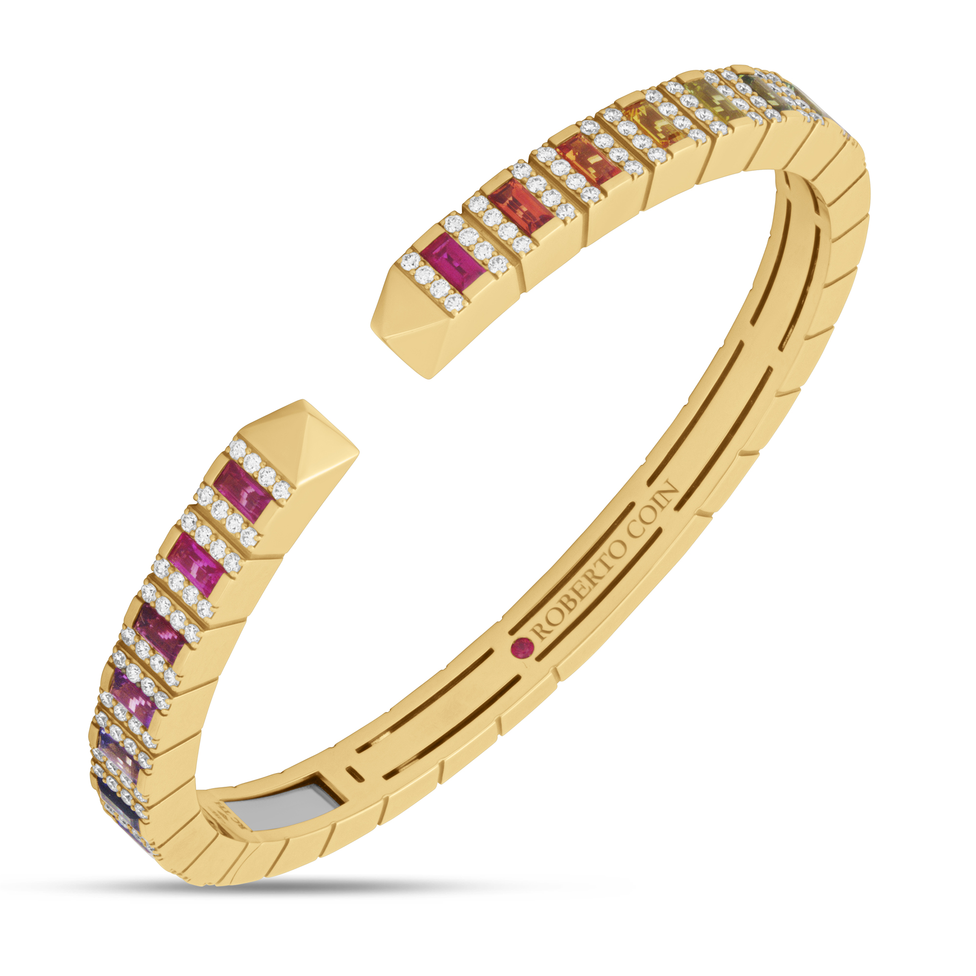 SAUVAGE PRIVÉ BANGLE WITH DIAMONDS AND SAPPHIRES