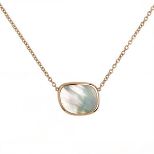 BLACK JADE COLLAR WITH  MOTHER OF PEARL