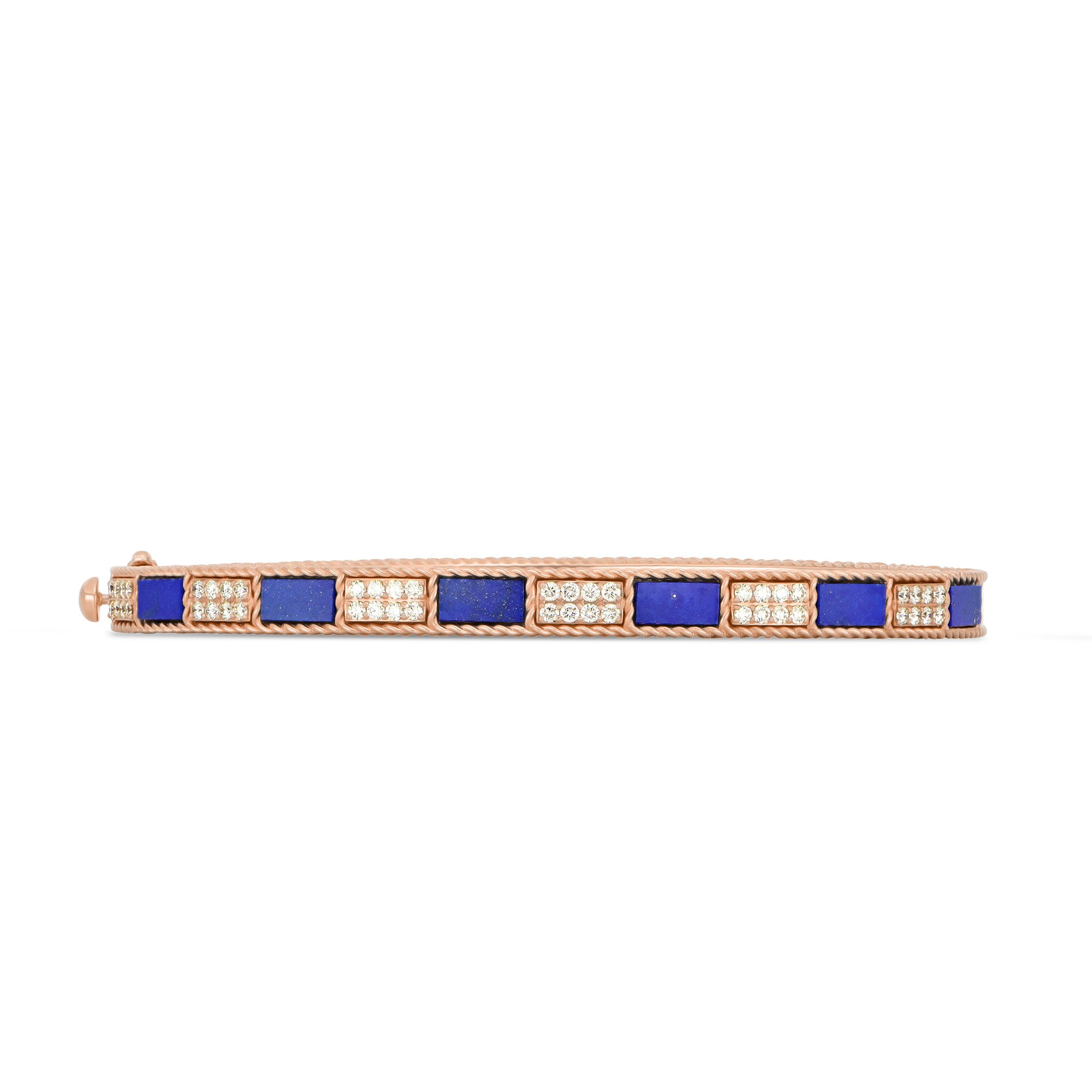 ART DECO BANGLE WITH LAPIS AND DIAMONDS - Image 3
