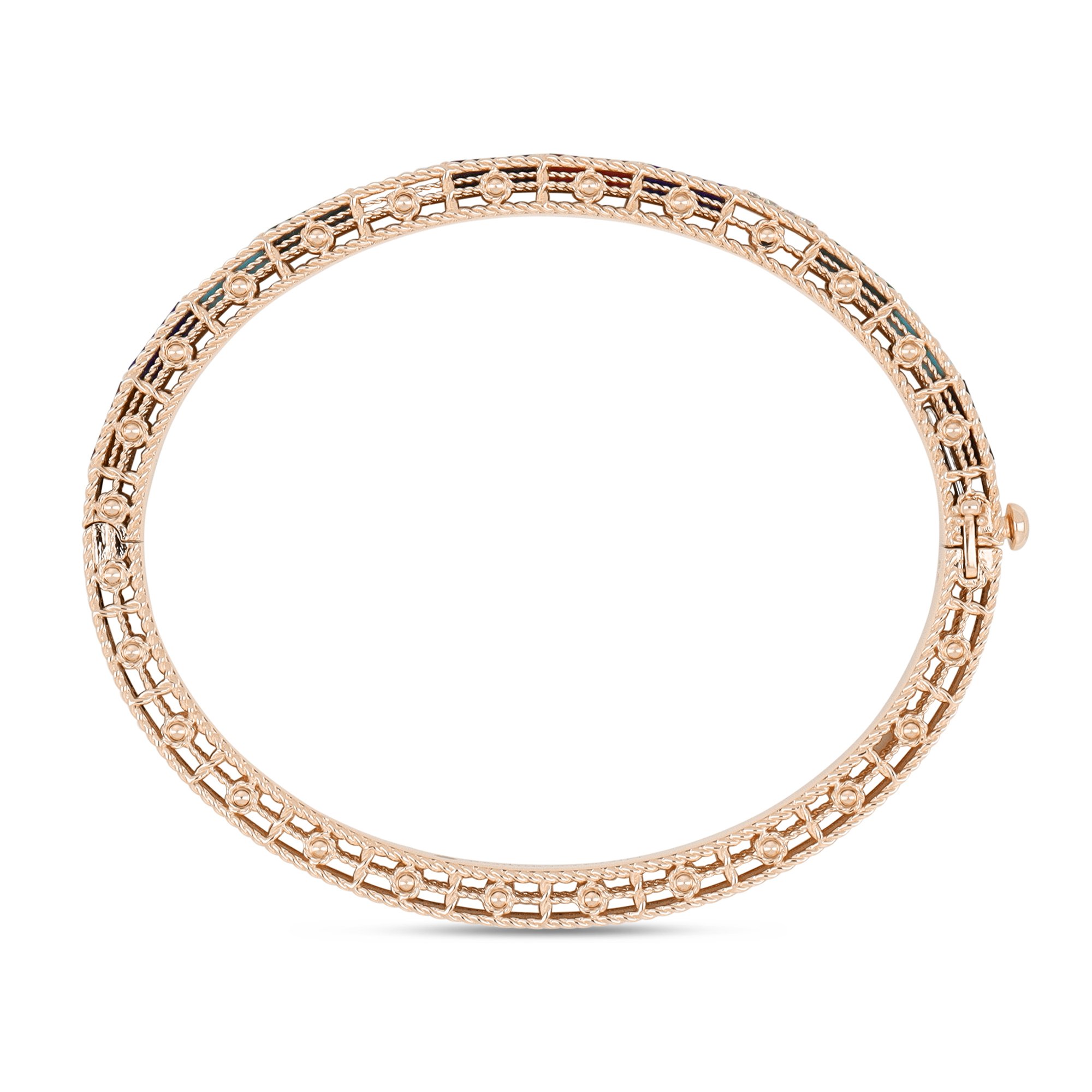 ART DECO BANGLE WITH LAPIS AND DIAMONDS - Image 4