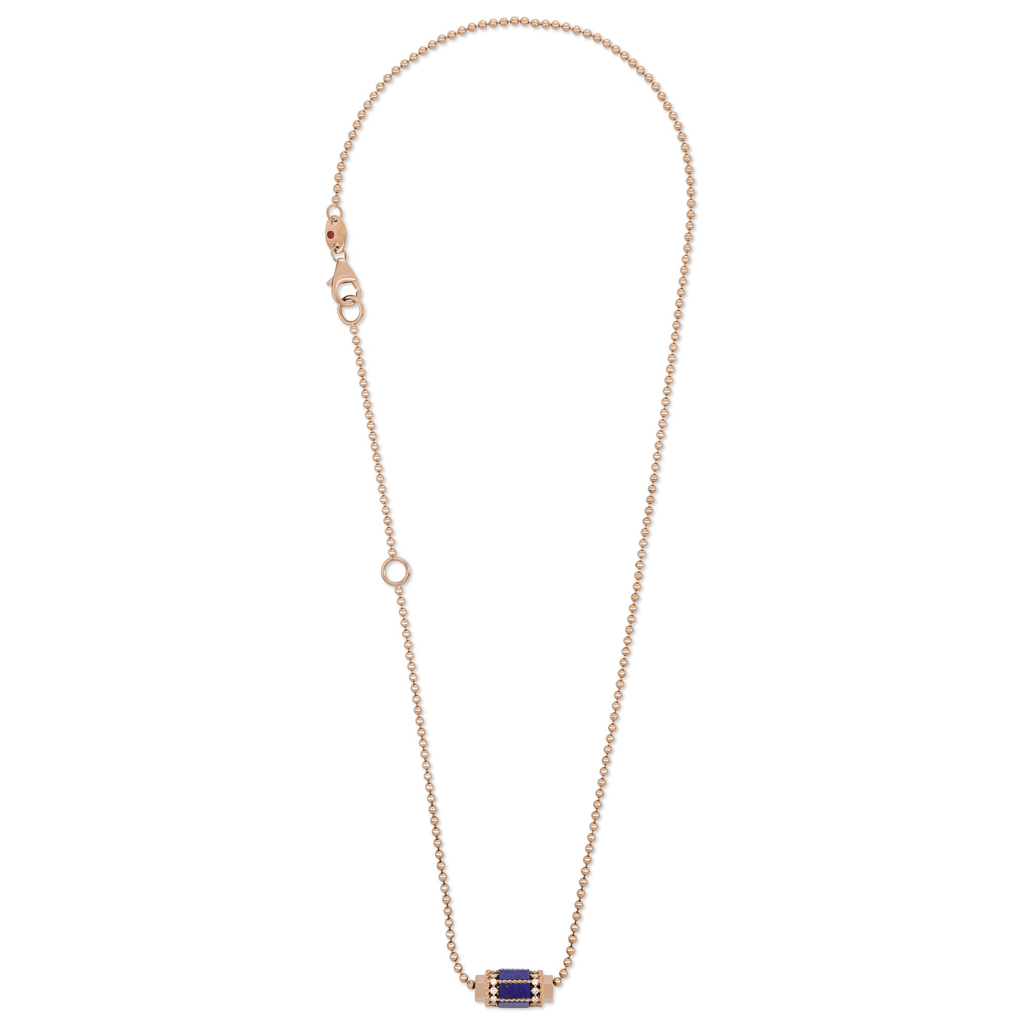 ART DECO NECKLACE WITH LAPIS LAZULI AND DIAMONDS - Image 3