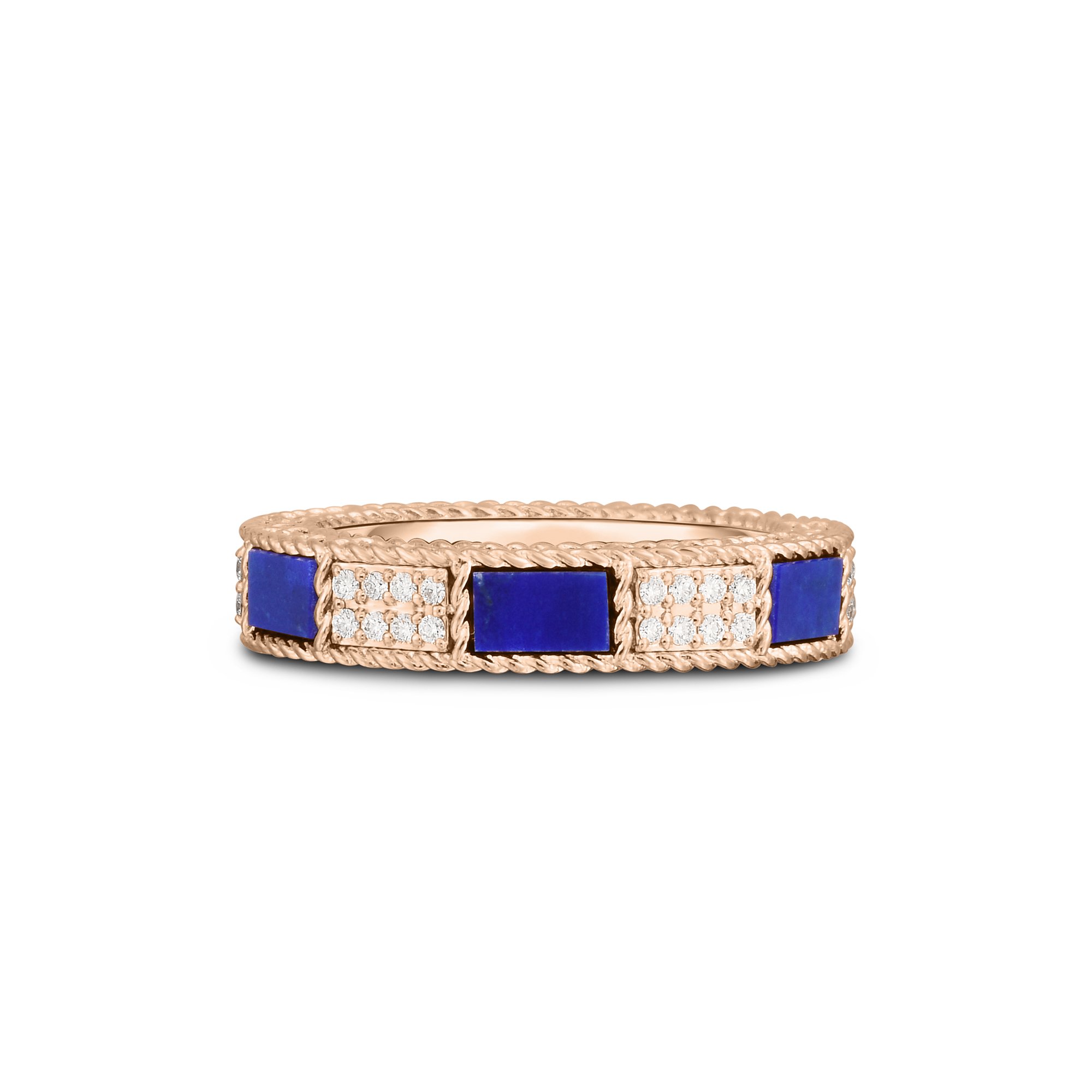 ART DECO RING WITH LAPIS LAZULI AND DIAMONDS - Image 2