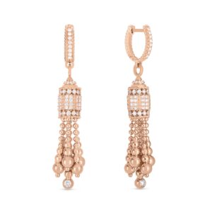 ART DECO EARRINGS WITH DIAMONDS