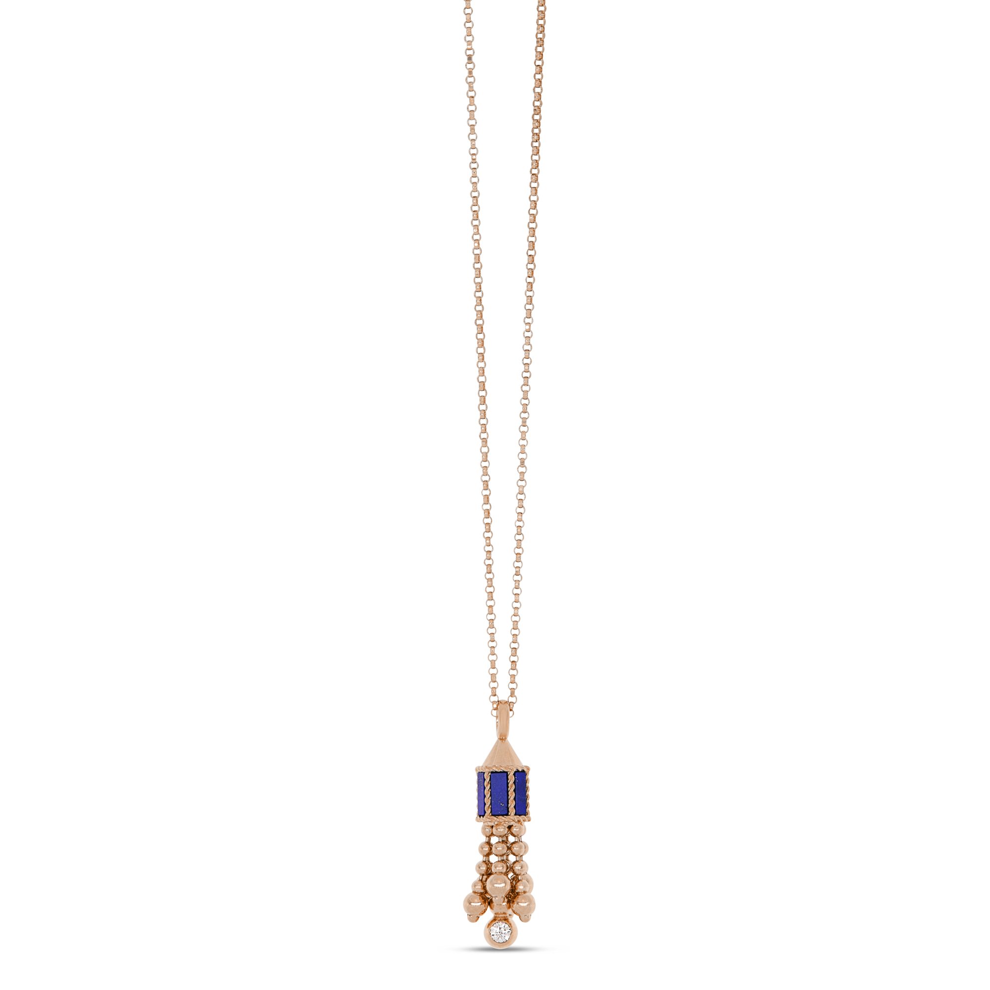 ART DECO NECKLACE WITH LAPIS LAZULI AND DIAMONDS