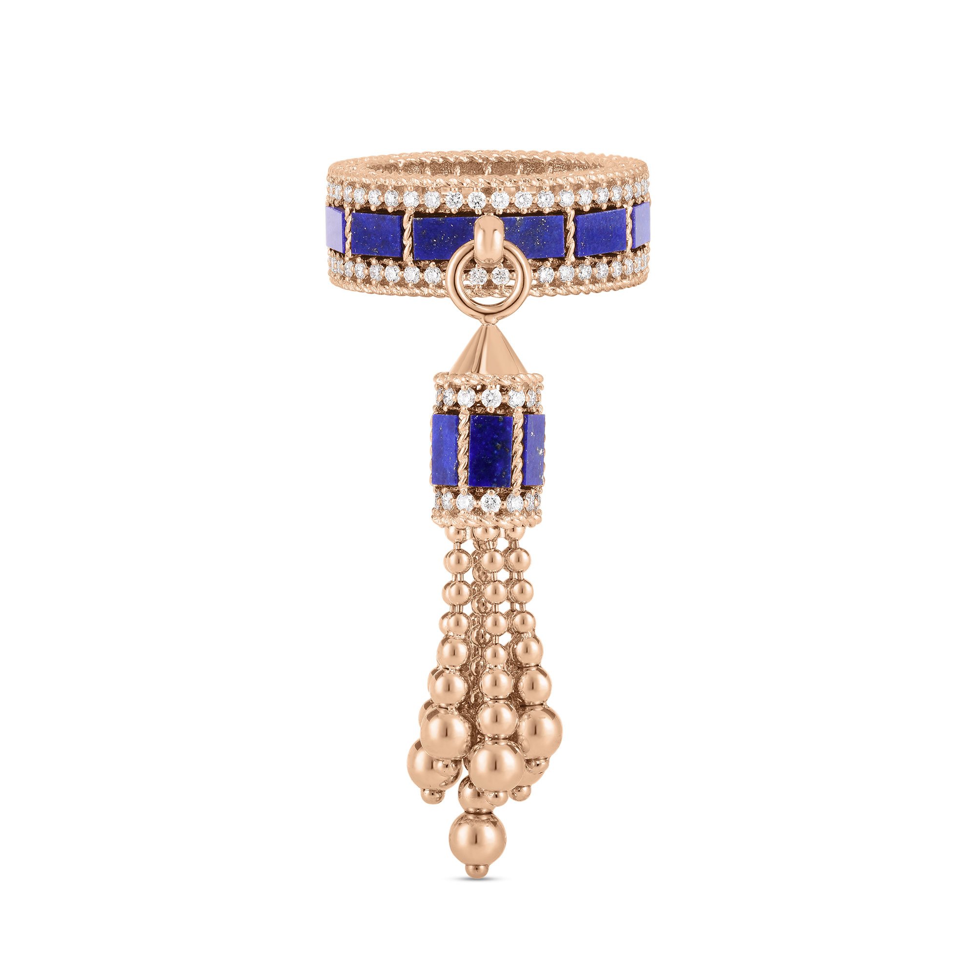 ART DECO RING WITH LAPIS LAZULI AND DIAMONDS - Image 3