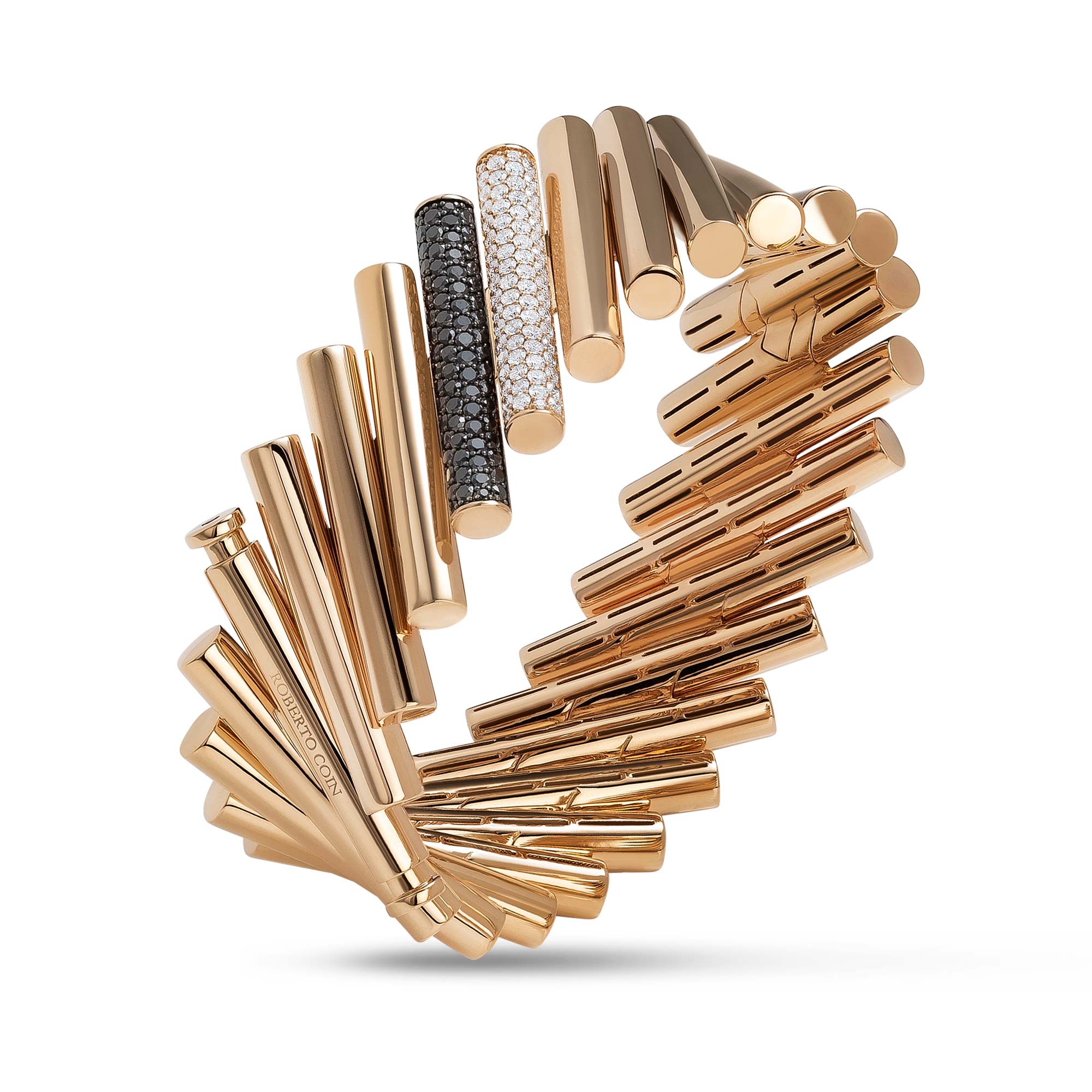 DOMINO BANGLE WITH DIAMONDS