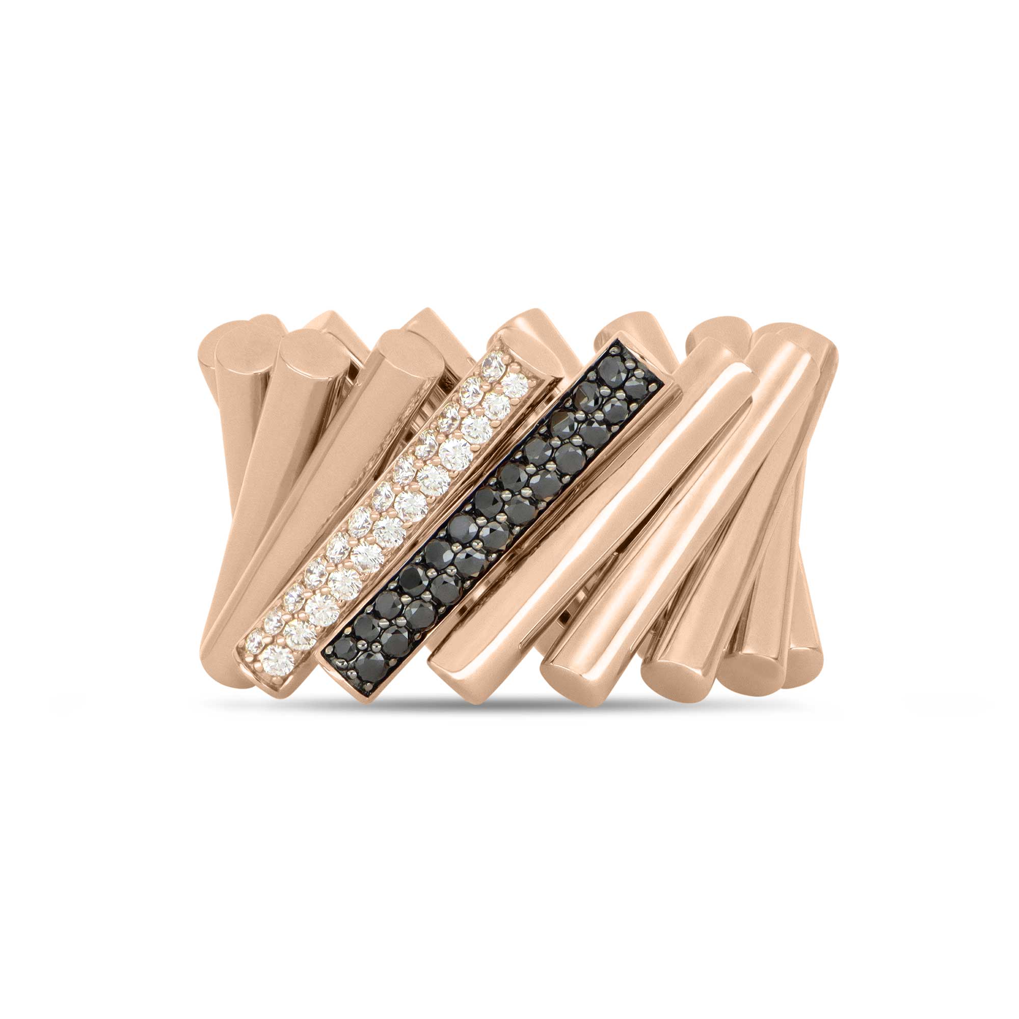 DOMINO RING WITH DIAMONDS - Image 3