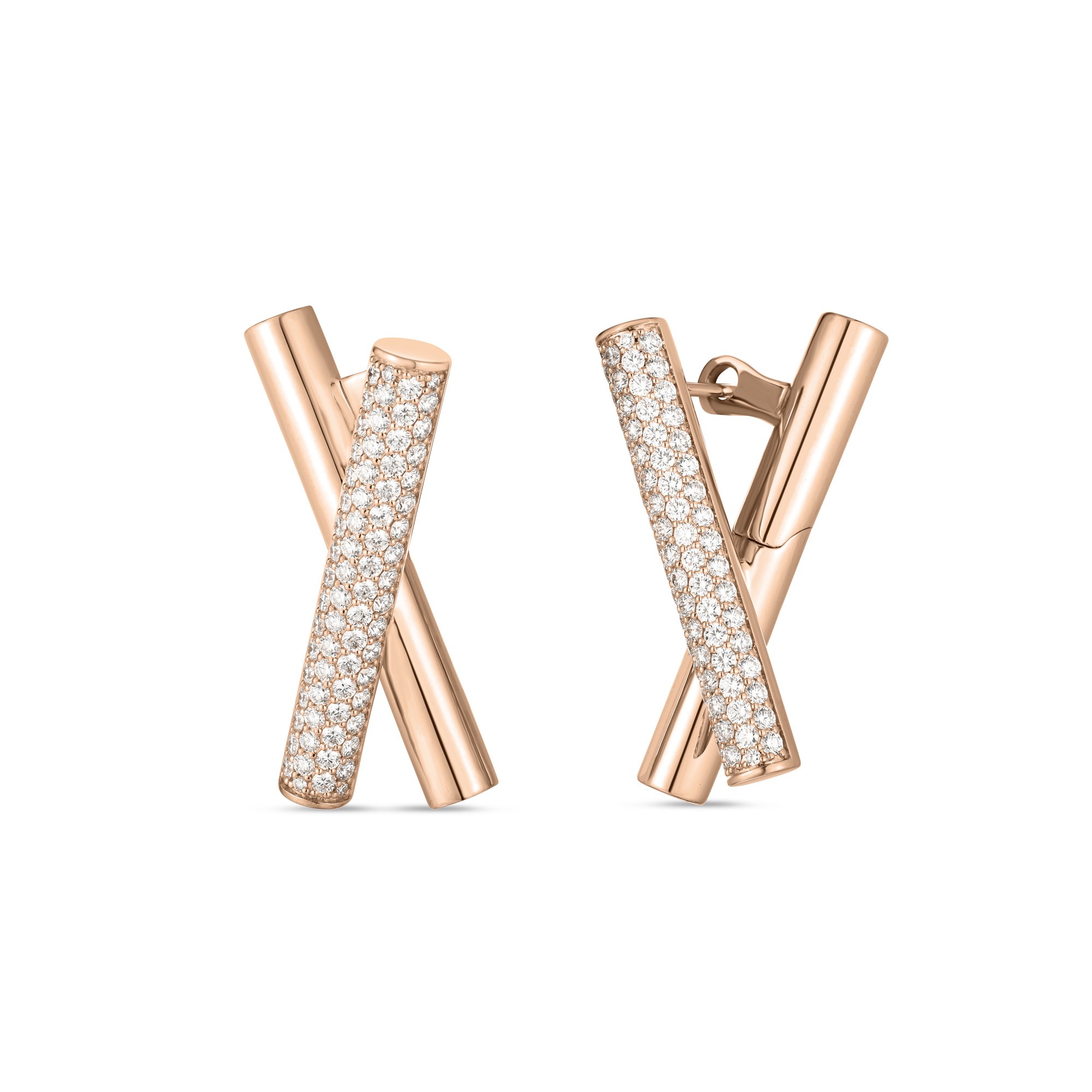 DOMINO EARRINGS WITH DIAMONDS