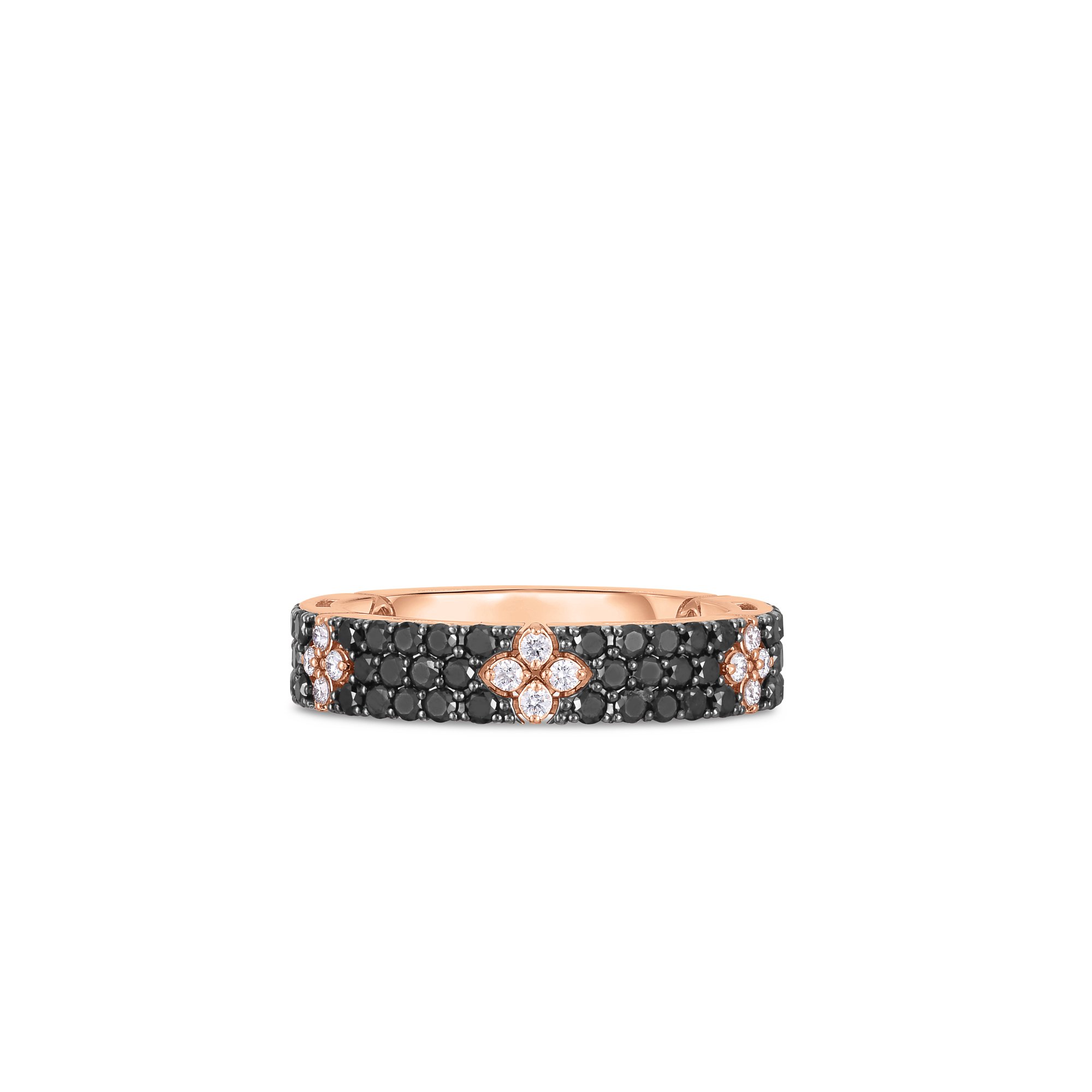 LOVE IN VERONA RING WITH BLACK AND WHITE DIAMONDS - Image 3