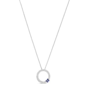 LOVE IN VERONA PENDANT WITH DIAMONDS AND BLUE SAPPHIRES