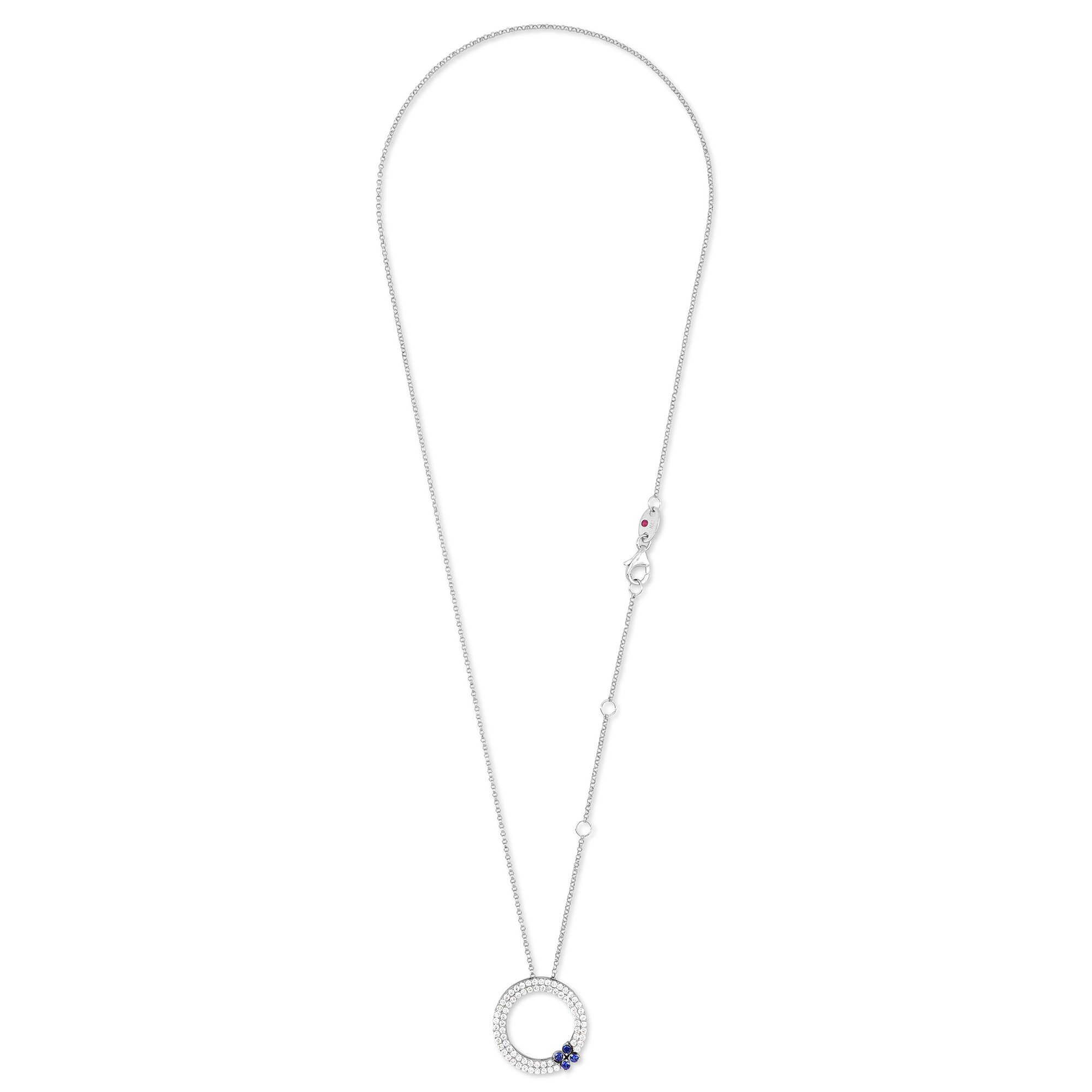 LOVE IN VERONA PENDANT WITH DIAMONDS AND BLUE SAPPHIRES - Image 3