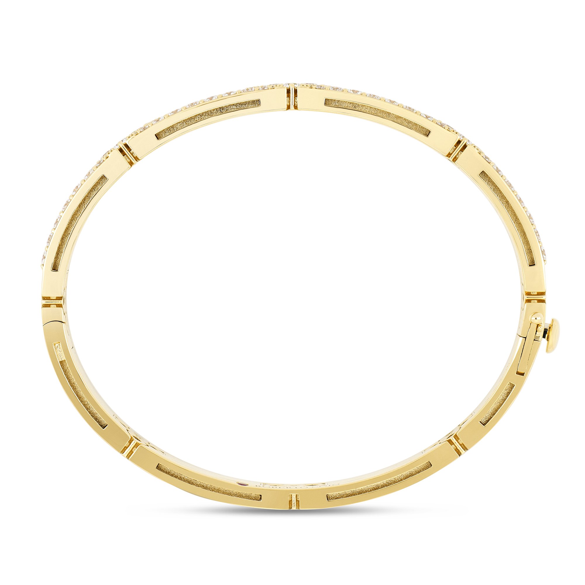 LOVE IN VERONA BANGLE WITH MOTHER OF PEARL AND DIAMONDS - Image 4