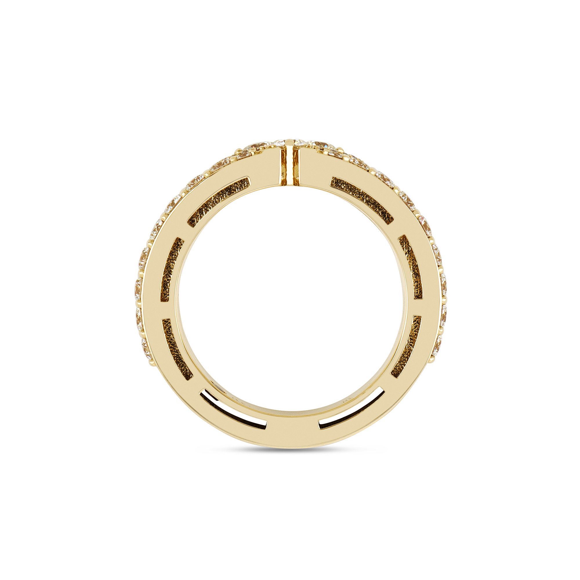 LOVE IN VERONA RING WITH MOTHER OF PEARL AND DIAMONDS - Image 4