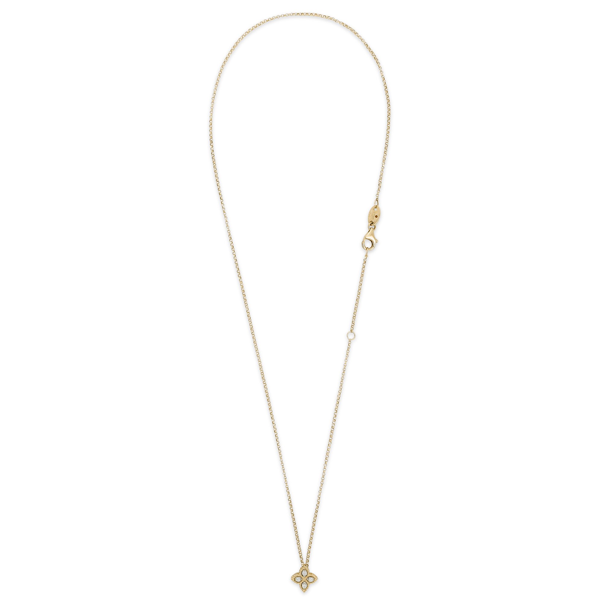 PRINCESS FLOWER PENDANT WITH DIAMONDS - Image 3