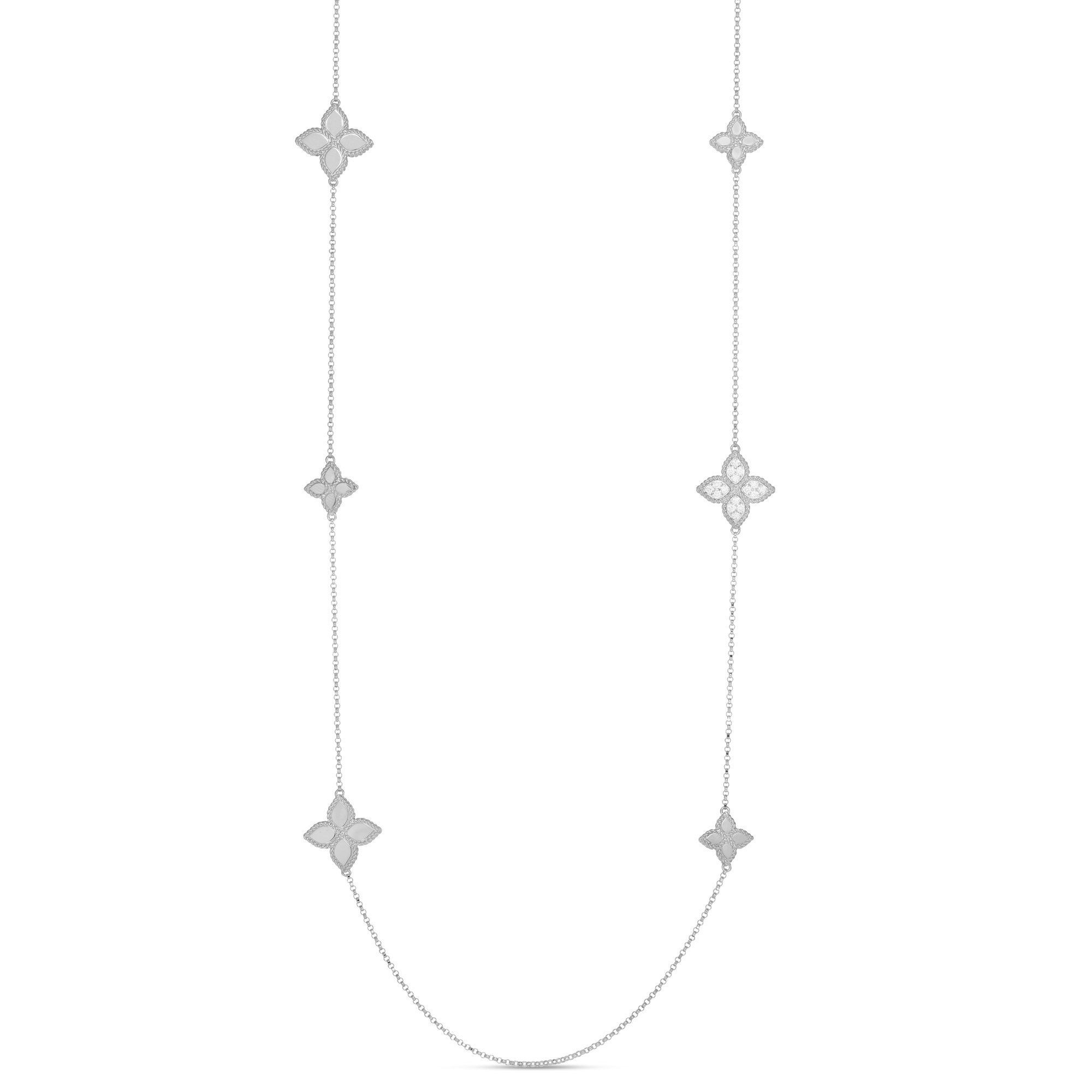 PRINCESS FLOWER NECKLACE WITH DIAMONDS